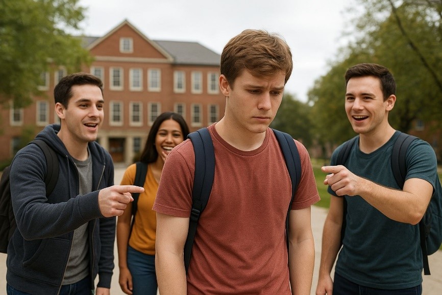 Ilustrasi bullying di lingkungan kampus