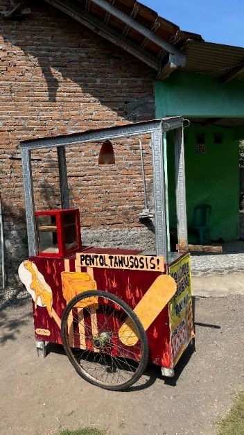 Dokumentasi hasil desain gerobak. (doc. pribadi)