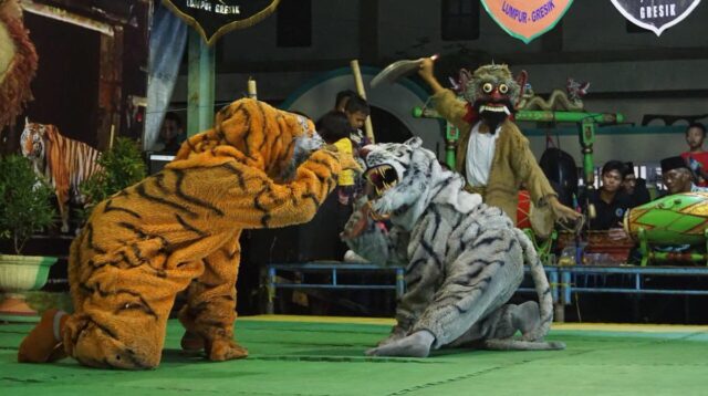 Ilustrasi pencak macan (info gresik/x)