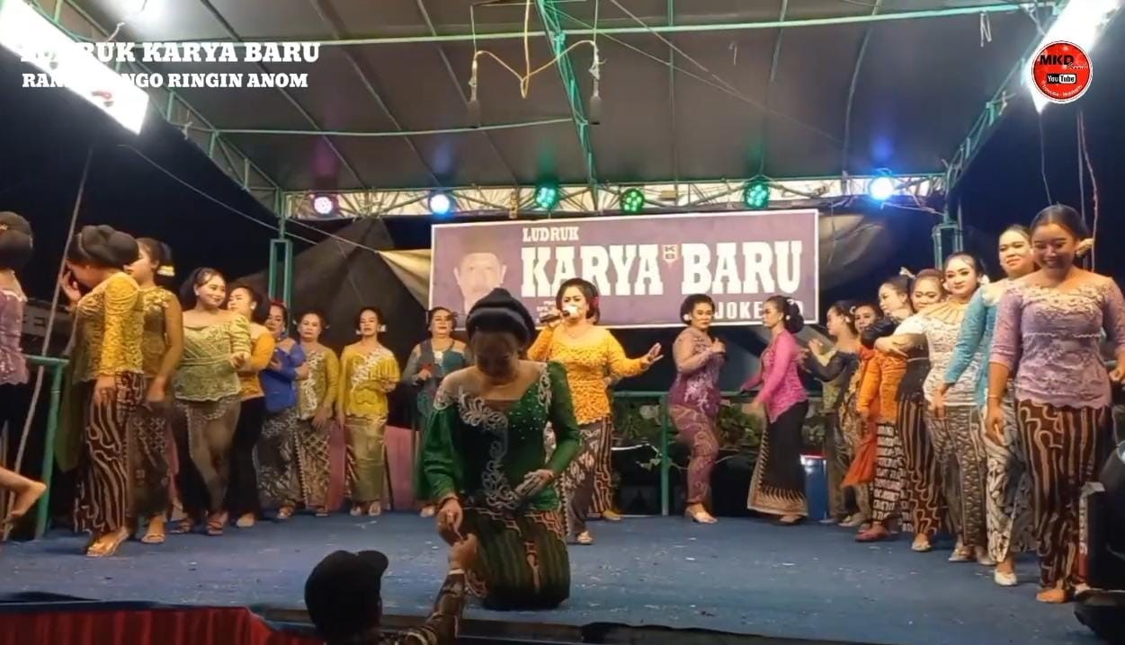 Tangkapan layar ludruk Karya Baru