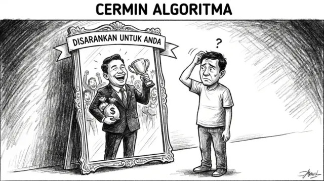 Identitas dibentuk oleh rekomendasi, bukan refleksi diri. (GG)