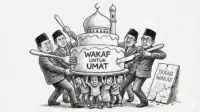 Ketika wakaf diperlakukan seperti santapan, amanah umat menjadi remah yang terinjak. (GG)