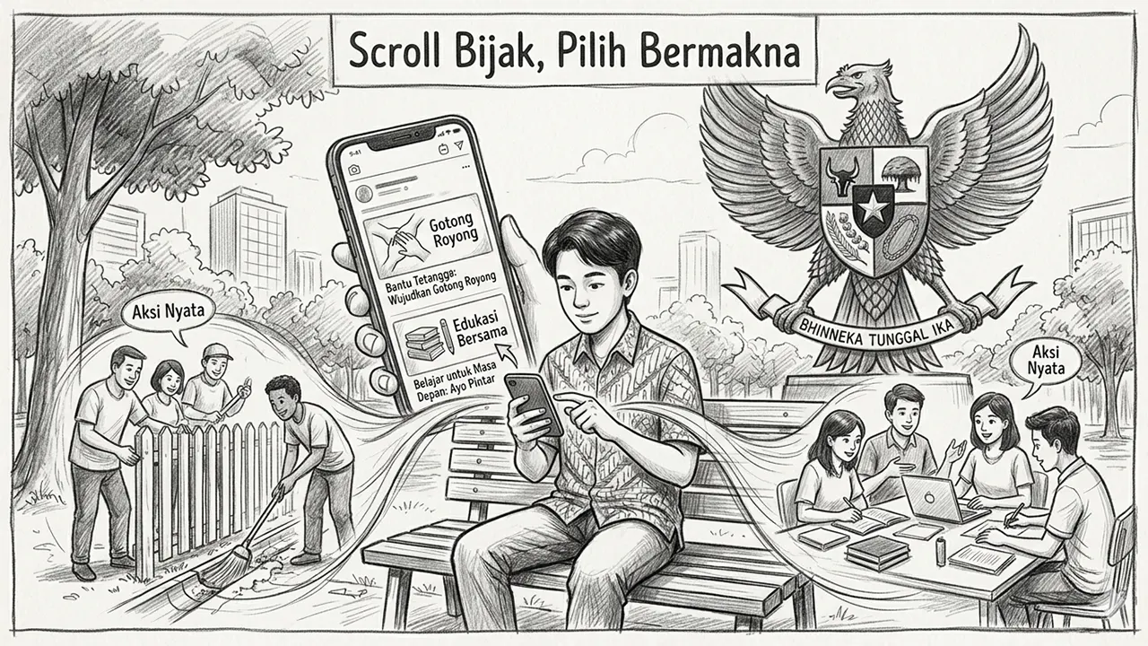 Bukan soal apa yang dilihat, tetapi apa yang dilakukan. (GG)