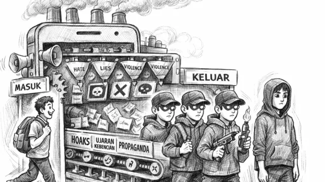 Di balik layar, propaganda bekerja senyap membentuk cara pikir generasi muda. (GG)