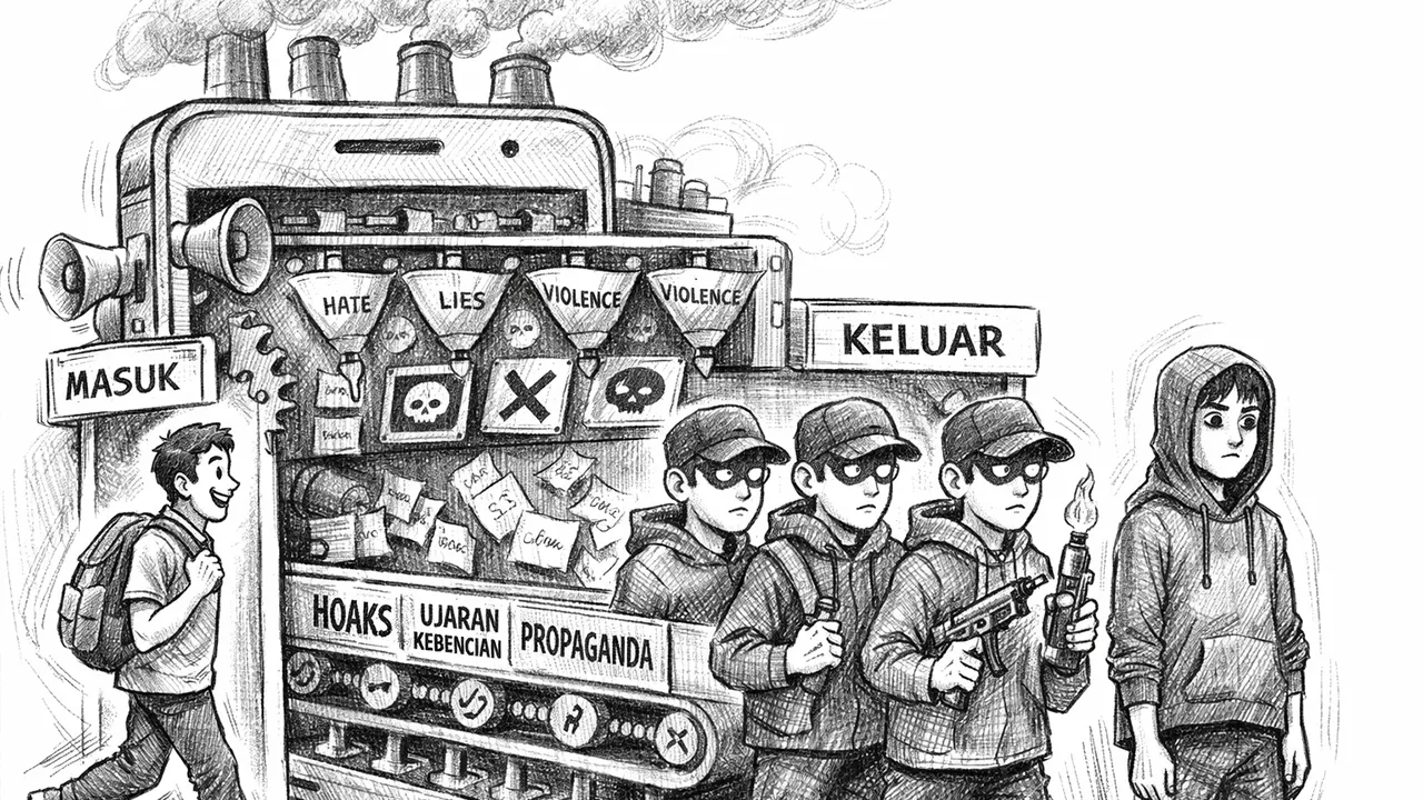 Di balik layar, propaganda bekerja senyap membentuk cara pikir generasi muda. (GG)