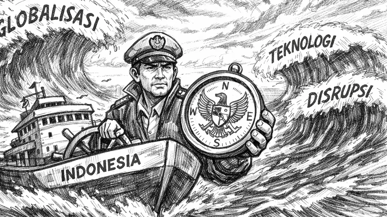 Di tengah ketidakpastian global, Pancasila menjadi penunjuk arah yang menjaga bangsa tetap pada jalurnya. (GG)