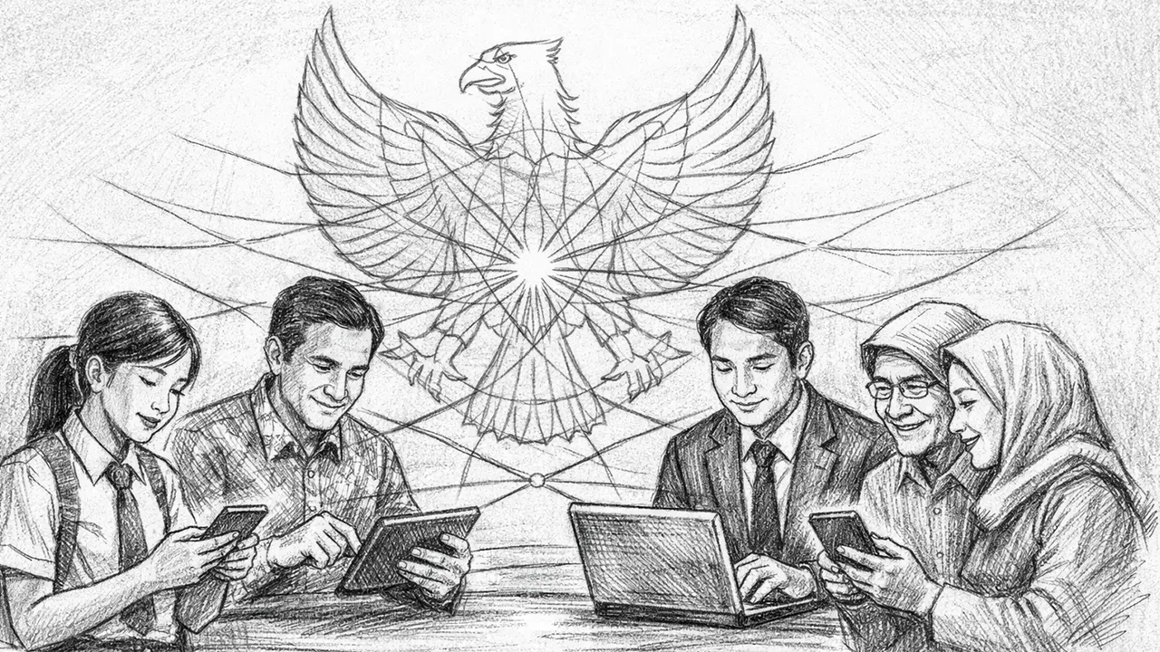 Kolaborasi digital berbasis nilai menjadi fondasi baru dalam memperkuat persatuan di era teknologi. (GG)