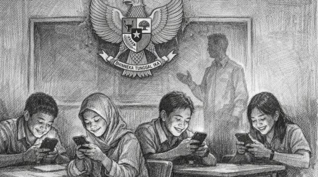 Nilai yang diajarkan hanya menjadi formalitas ketika tidak lagi hidup dalam praktik. (GG)