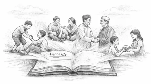 Pancasila menjadi bermakna ketika nilai-nilainya hadir dalam tindakan sehari-hari, bukan sekadar dibaca di atas kertas. (GG)