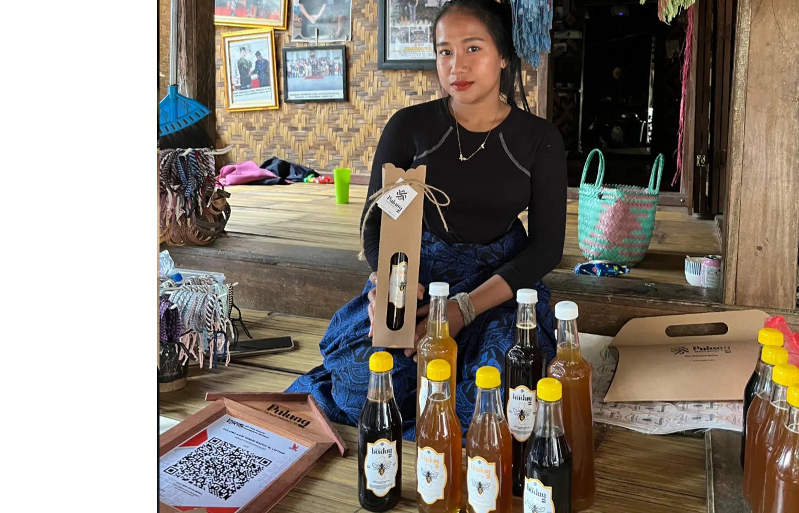 Salah satu pemilik UMKM yang dibantu branding produknya. (doc. pribadi)