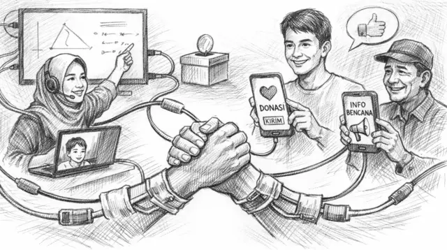 Teknologi tidak selalu menjauhkan, ia bisa menjadi jembatan bagi kepedulian. (GG)