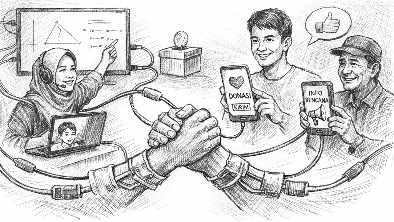 Teknologi tidak selalu menjauhkan, ia bisa menjadi jembatan bagi kepedulian. (GG)