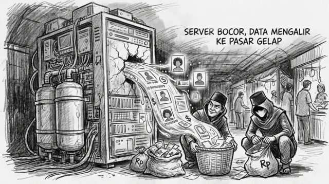 Ketika keamanan diabaikan, data berubah menjadi komoditas. (GG)