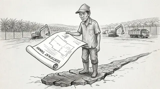 Sertifikat bertambah, luas hidup belum tentu. (GG)