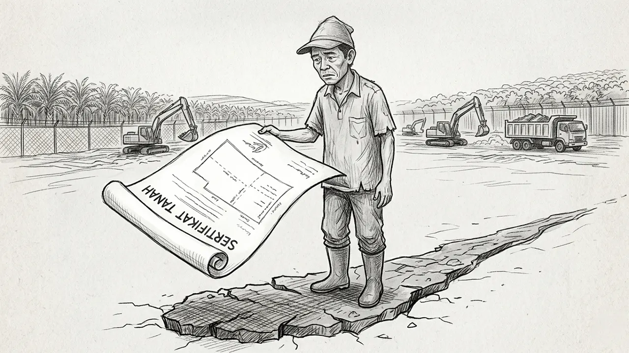 Sertifikat bertambah, luas hidup belum tentu. (GG)