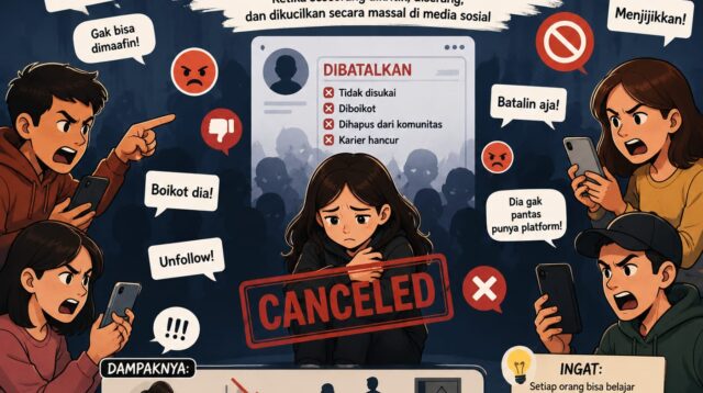 Ilustrasi Cancel Culture Ilustrasi Cancel Culture