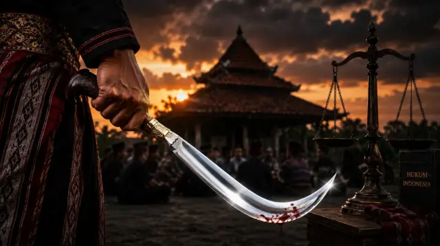 Carok dan clurit Madura menjadi simbol benturan antara tradisi kehormatan dan hukum negara di tengah perubahan zaman.