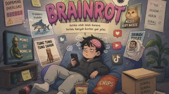 Ilustrasi Brainrot
