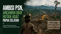 Ilustrasi ketika hutan hilang, yang ikut terancam bukan hanya lingkungan, tetapi juga identitas dan masa depan masyarakat Papua. (GG) Ilustrasi ketika hutan hilang, yang ikut terancam bukan hanya lingkungan, tetapi juga identitas dan masa depan masyarakat Papua. (GG)
