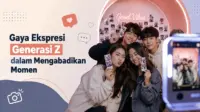 Generasi Z mengabadikan momen bersama di photobooth. Aktivitas ini kian populer sebagai bagian dari gaya hidup digital dan ekspresi diri di media sosial. (Ilustrasi: AI/Krajan.id) Generasi Z mengabadikan momen bersama di photobooth. Aktivitas ini kian populer sebagai bagian dari gaya hidup digital dan ekspresi diri di media sosial. (Ilustrasi: AI/Krajan.id)