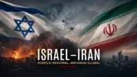 Ilustrasi ketegangan geopolitik antara Israel dan Iran yang berpotensi memengaruhi stabilitas keamanan serta ekonomi global. (GG)