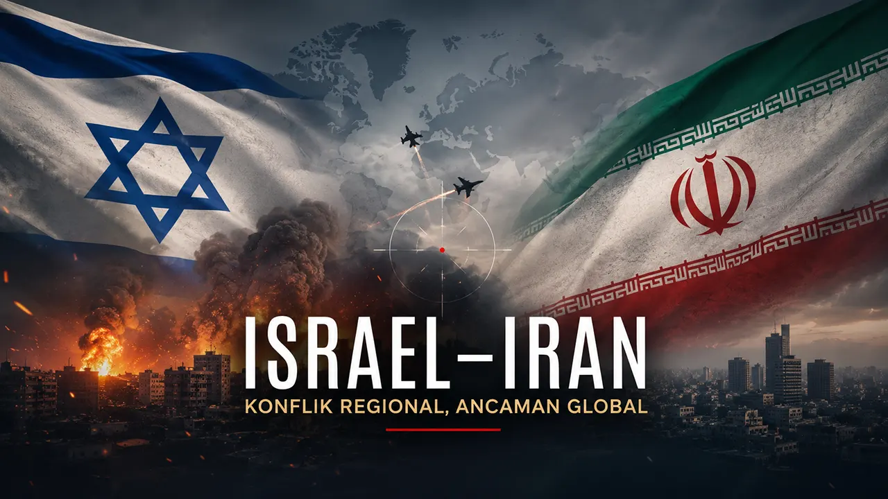 Ilustrasi ketegangan geopolitik antara Israel dan Iran yang berpotensi memengaruhi stabilitas keamanan serta ekonomi global. (GG)
