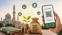 Pemanfaatan QRIS dan aplikasi digital memudahkan masyarakat menyalurkan zakat, infak, sedekah, dan wakaf secara cepat dan aman. (GG) Pemanfaatan QRIS dan aplikasi digital memudahkan masyarakat menyalurkan zakat, infak, sedekah, dan wakaf secara cepat dan aman. (GG)
