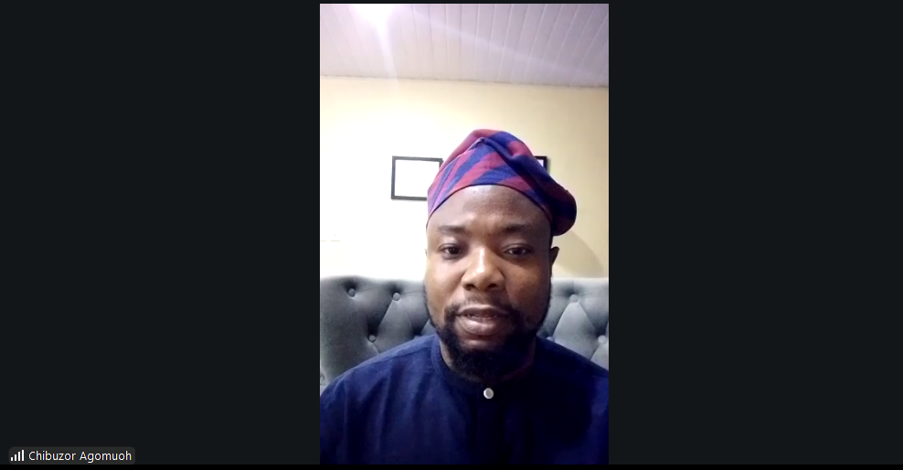 Pemaparan Materi dari Chibuzor Charles Agomuoh (Nigeria). (Dok. Pribadi)