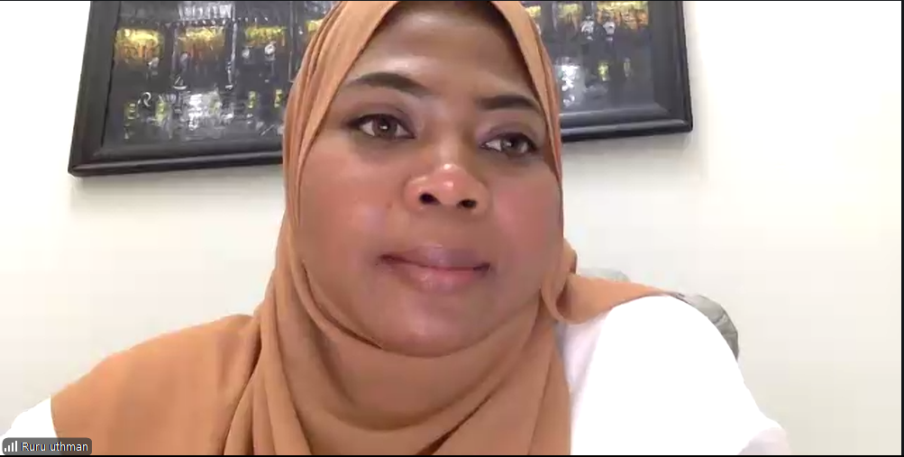 Pemaparan Materi dari Sururoh Tullah Adedoin Uthman (Amerika Serikat). (Dok. Pribadi)