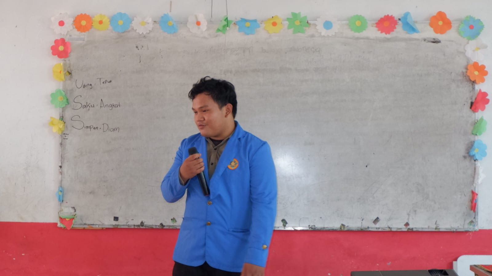 Sambutan dari Bagus Andre Juliyanto selaku Ketua Kelompok PKM. (doc. Tim PKM 2026)