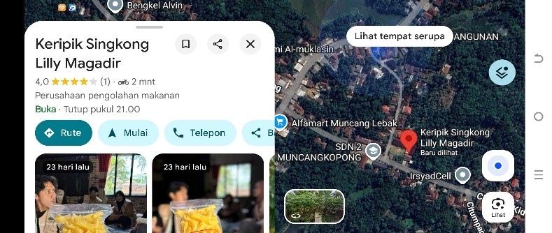 Mahasiswa KKM UNIBA mengenalkan keripik singkong buatan rumah ke jangkauan pasar yang lebih luas melalui integrasi teknologi digital. (Dok. Pribadi/Mahasiswa (KKM) Kelompok 82)