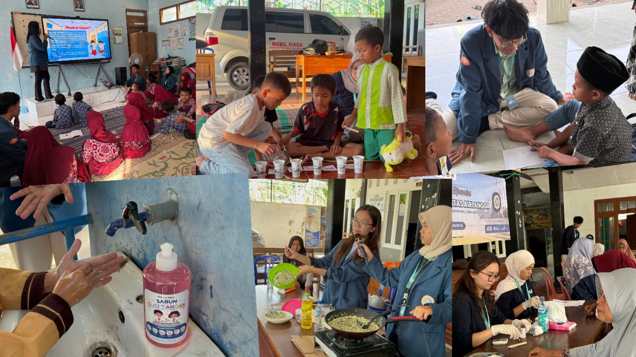 Mahasiswa KKN-BBK 8 Universitas Airlangga melaksanakan rangkaian program bidang pendidikan dan kesehatan di Desa Legokulon yang menyasar anak-anak, ibu balita, hingga lansia. (Foto: Tim BBK-8 UNAIR Legokulon)