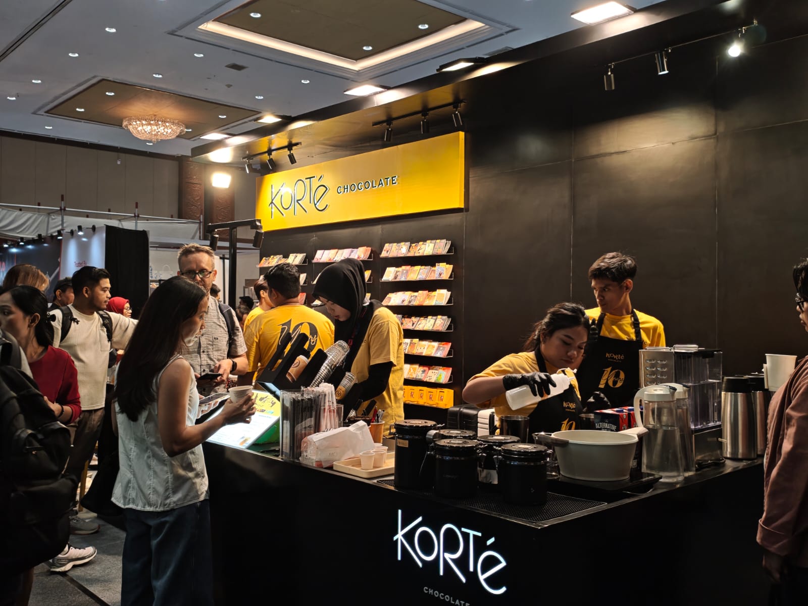 Stan Korte Chocolate di Indonesia Coffee Expo (ICX) 2026, Jakarta International Convention Center (JICC), Senayan, Jakarta. (Dok. Pribadi)
